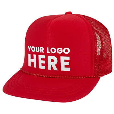 Otto 68-216 Youth Kids 5-Panel High Crown Foam Trucker Hat, Mesh Back - Stealth Promo Co