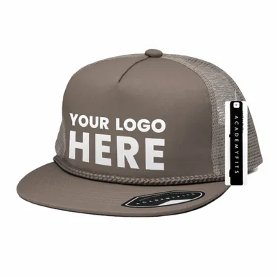 Academy Fits 2071G Rope Trucker Snapback Hat - Stealth Promo Co