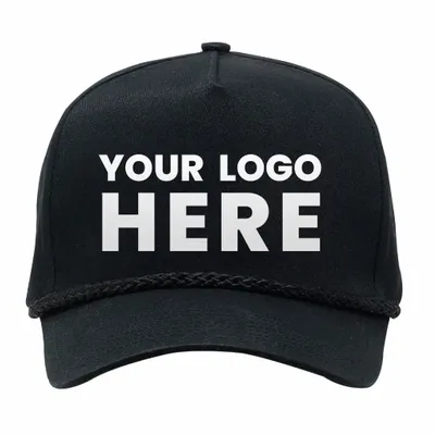 Cobra C256 5 Panel Twill, Snap Back Golf, Rope Cap - Stealth Promo Co