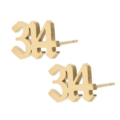 Die Struck Metal Earrings