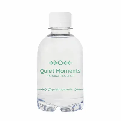 8 oz Plastic Bullet Bottle – Screen Printed Custom Water - Stealth Promo Co