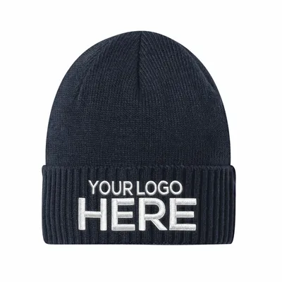 Port Authority Rib Knit Cuff Beanie C951 - Stealth Promo Co