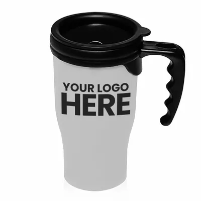 14 oz. Insulated Plastic Travel Mugs - Stealth Promo Co