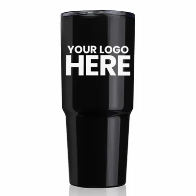 32 oz. Barton Plastic Double Wall Travel Mugs - Stealth Promo Co
