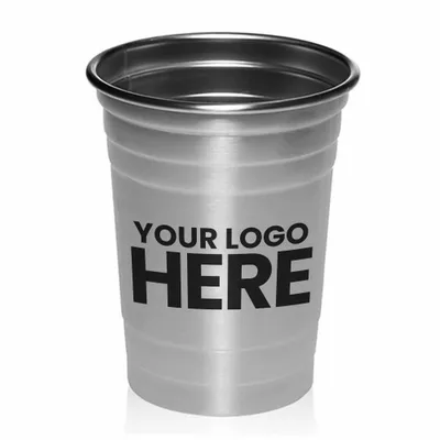 16 oz. Stainless Steel Beer Cups - Stealth Promo Co