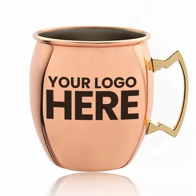 16 oz. Copper Coated Moscow Mule Mugs - Stealth Promo Co