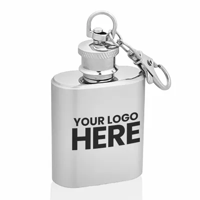 1 oz. Keychain Hip Flasks - Stealth Promo Co