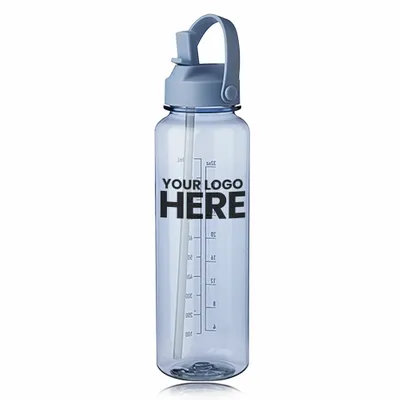 40 oz. Stella Plastic Water Bottle with Measurements - Stealth Promo Co