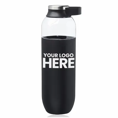 27 oz. Strike Plastic Water Bottles with Carrier Handle - Stealth Promo Co