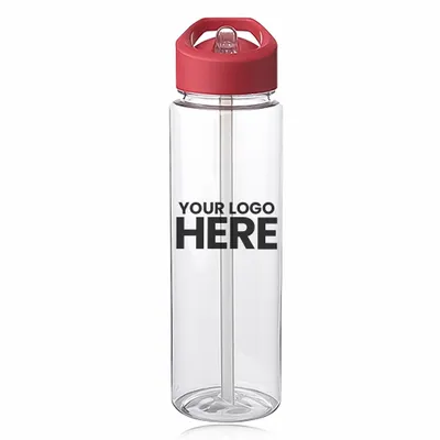 24 oz. Borneo Plastic Water Bottles with Carrying Handle - Stealth Promo Co