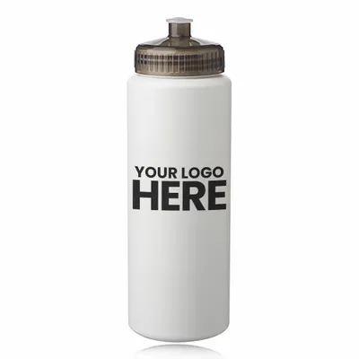 32 oz. HDPE Plastic Sports Water Bottles - Stealth Promo Co