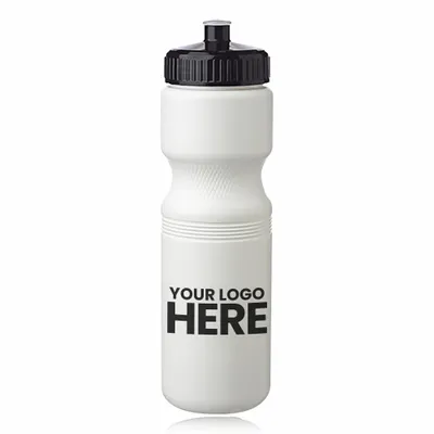 28 oz. Plastic Water Bottles with Push Cap - Stealth Promo Co