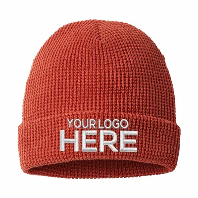 Waffle Cuffed Beanie - Stealth Promo Co
