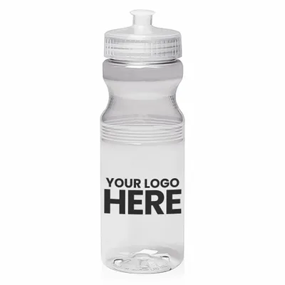 24 oz. Poly-Clear Bike Water Bottles - Stealth Promo Co