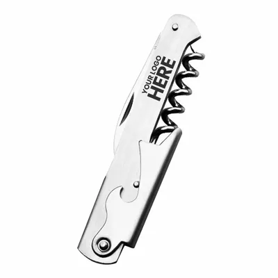 Valencia Stainless Steel Wine Bottle Openers - Stealth Promo Co