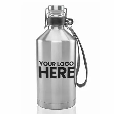 64 oz Canteen Stainless Steel Beer Growlers - Stealth Promo Co