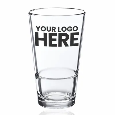 16 oz. ARC Stackable Pint Glasses  - Stealth Promo Co