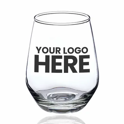 12 oz. Silicia Stemless Wine Glasses - Stealth Promo Co