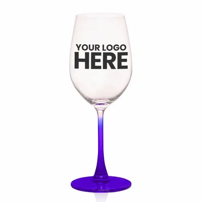 13.25 oz. Lead Free Crystal Wine Glasses - Stealth Promo Co