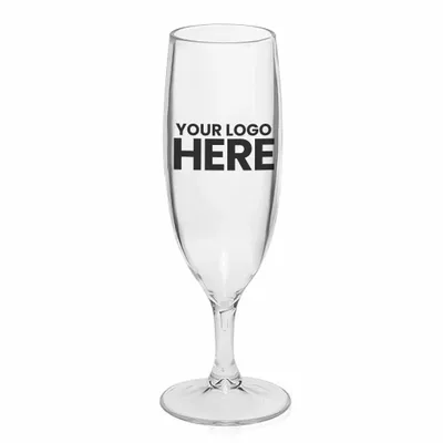 6.7 oz. Plastic Champagne Flutes - Stealth Promo Co
