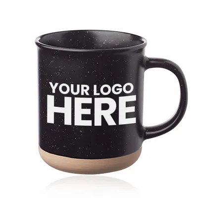13.5 oz. Aurora Speckled Clay Coffee Mugs - Stealth Promo Co