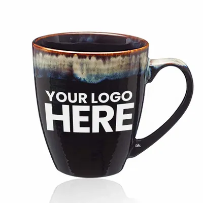 17 oz. Water Color Drip Ceramic Mugs - Stealth Promo Co