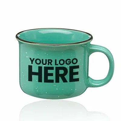 7.5 oz. Bijou Ceramic Campfire Coffee Mugs - Stealth Promo Co