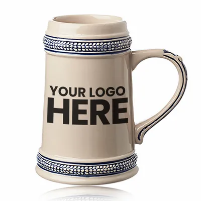 18.5 oz. Ceramic Beer Mugs - Stealth Promo Co