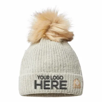 Winter Blur™ Pom-Pom Cuffed Beanie - Stealth Promo Co