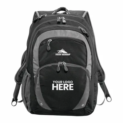 High Sierra Overtime Fly-By 17 Computer Backpack - Stealth Promo Co