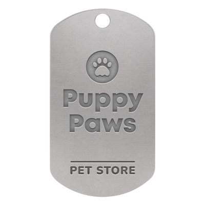 Die Struck Metal Dog Tags