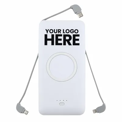 Chi-Charge Plus - 5,000 mAh Universal Power Bank with Wireless Chargings - Stealth Promo Co