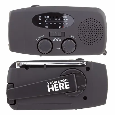 Solar Crank Radios - Stealth Promo Co