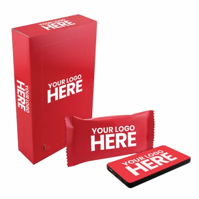 Power Bar Plus - 5000mAh Power Bank with Branded Wrapper in 10 Pack Packagings - Stealth Promo Co