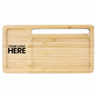 Bamboo Wireless Charging Pad and Desktop Organizers - Stealth Promo Co