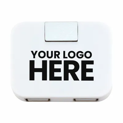 Rectangle 4-Port USB Hubs - Stealth Promo Co