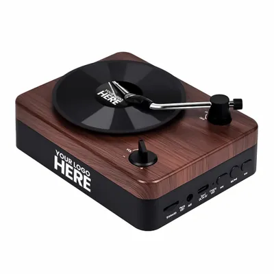 Turntable Wireless Speaker with Custom Record Envelopes - Stealth Promo Co
