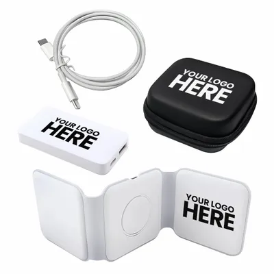 Chi-Charge Stack and Wall Charger in Zipper Cases - Stealth Promo Co
