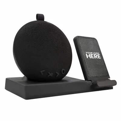 Chi-Charge Beethoven - Desktop Wireless Speaker and Charging Power Stations - Stealth Promo Co