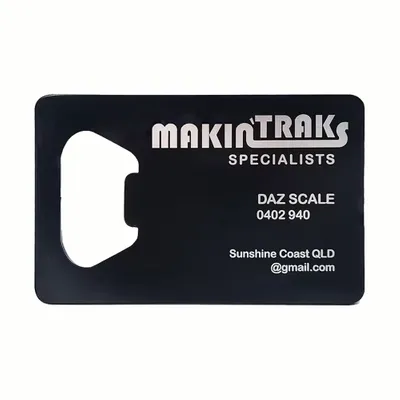 Bottle Opener Metal Business Cards - Stealth Promo Co