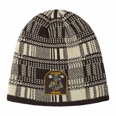 Grid Patch Beanie - Stealth Promo Co