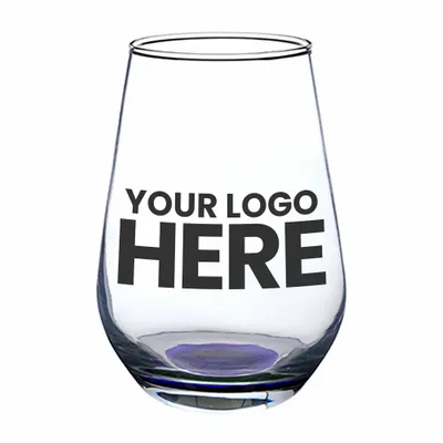 16 oz. Vaso Silicia Stemless Wine Glasses - Stealth Promo Co