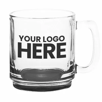 9 oz. Glass Coffee Mugs - Stealth Promo Co