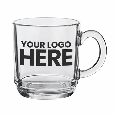 Nadir 10 oz. Aspen Glass Coffee Mugs - Stealth Promo Co
