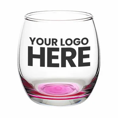11.5 oz. Mikonos Stemless Wine Glasses - Stealth Promo Co