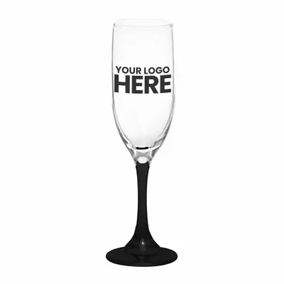 6.25 oz. Premiere Champagne Flutes - Stealth Promo Co