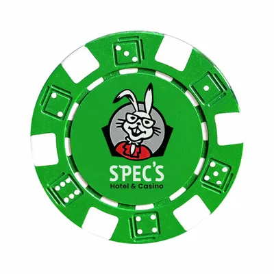 6 Stripe Custom Poker Chips - Stealth Promo Co