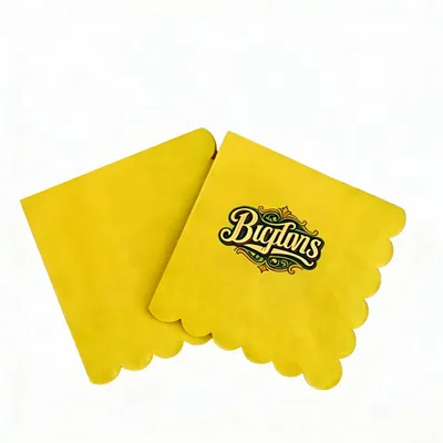Scallop Beverage Napkins - Custom Tees Today