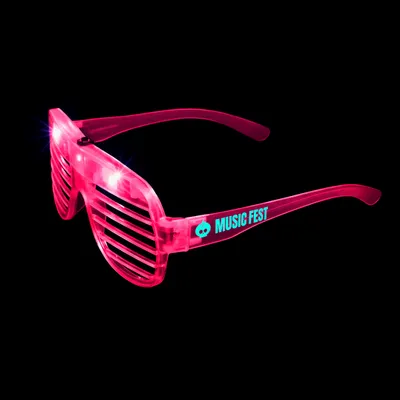 Light-Up LED Slotted Glasses - Stealth Promo Co