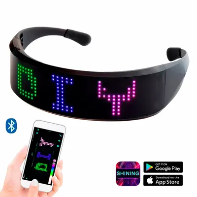 LED Light Up Glasses with Bluetooth - Stealth Promo Co